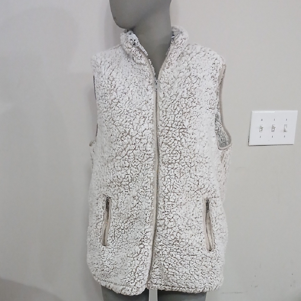 Thread & Supply Cream Sherpa Vest